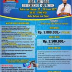 Workshop Jadi Juragan Dapur (Bisnis Kuliner) 25 – 26 Maret 2017