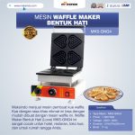 Jual Mesin Waffle Maker Bentuk Hati (Love) MKS-GNG4 di Palembang