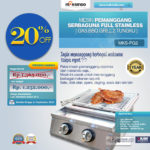 Jual Pemanggang Serbaguna – Gas BBQ Grill 2 Tungku Full Stainless di Palembang