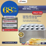 Jual Mesin Pembuat Egg Roll (Listrik) GRILLO-10SS di Palembang