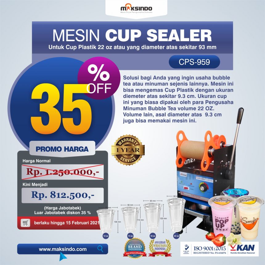 Jual Mesin Cup Sealer CPS-959 di Palembang