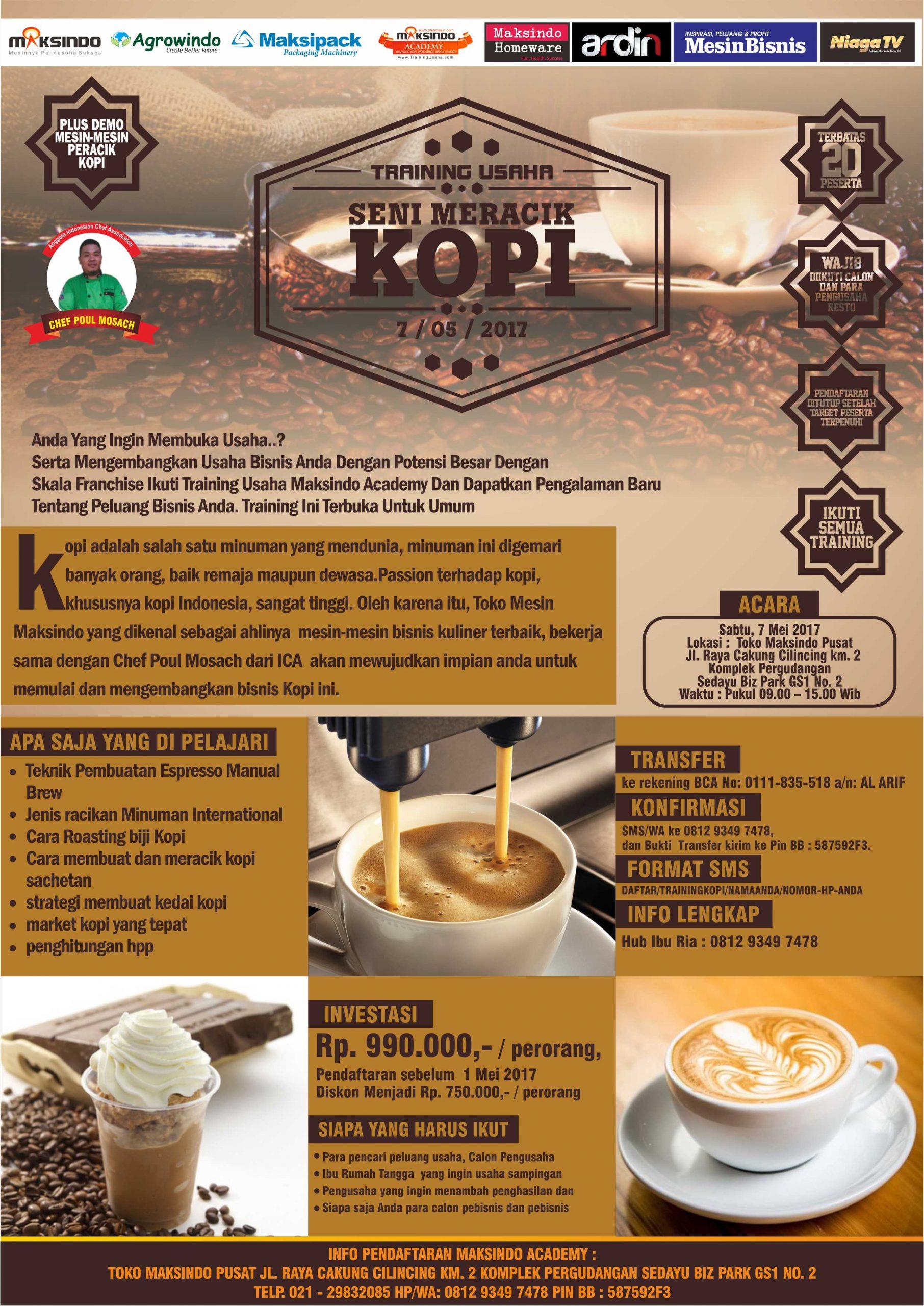 Brosur-TRAIINNG-KOPI-1 - Toko Mesin Maksindo Palembang