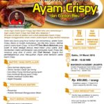 Training Usaha Ayam Crispy dan Cordon Bleu, 31 Maret 2018