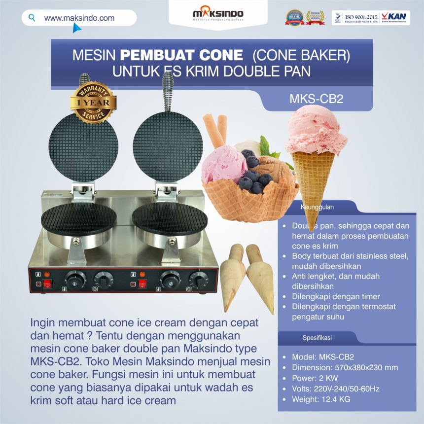 Jual Pembuat Cone Ice Cream (CB2) di Palembang