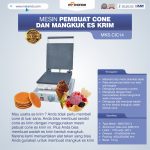 Jual Pembuat Cone dan Mangkuk Es Krim (CIC14) di  Palembang