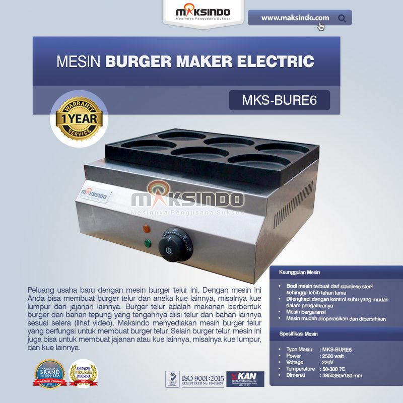 Jual Burger Maker Electric MKS-BURE6 di Palembang