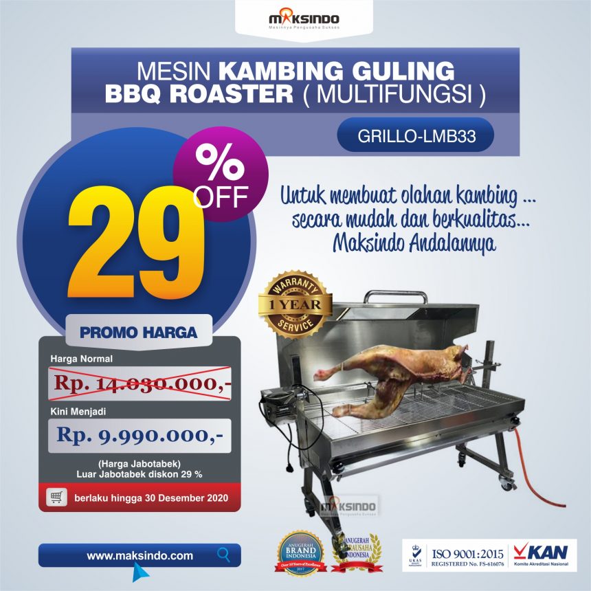 Jual Mesin Kambing Guling BBQ Roaster (GRILLO-LMB33) di Palembang