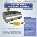 Jual Mesin Gas Waffle Bentuk Hati 50 Lubang MKS-HSW50G di Palembang